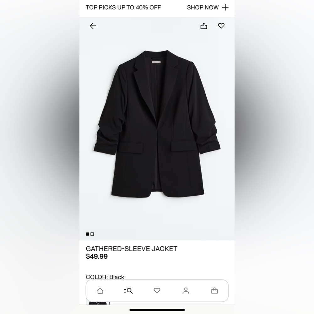 H&M Classic Black Women's Blazer